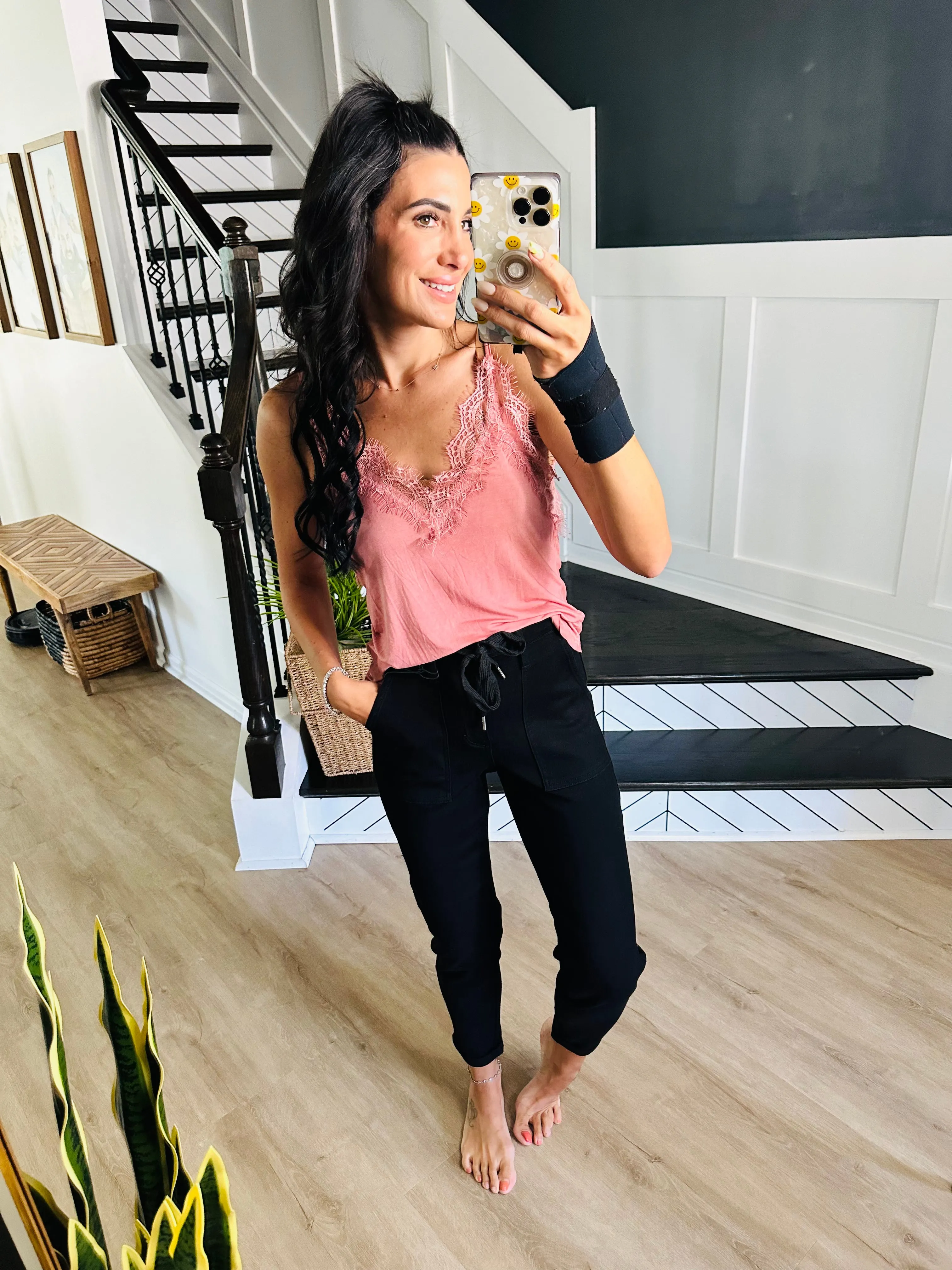**DOORBUSTER** Judy Blue Jogger High Waist Double Roll Cuff Jeans