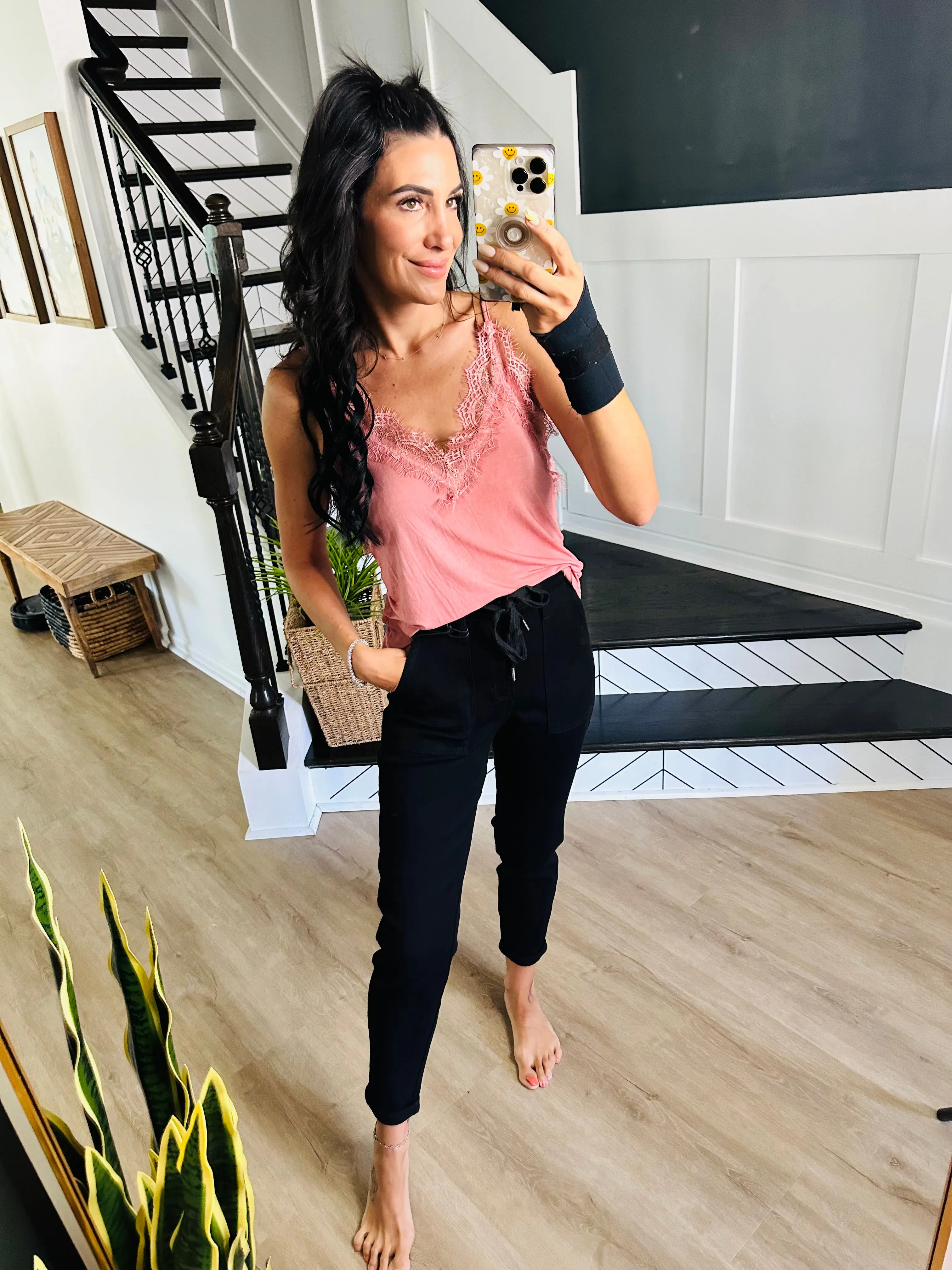 **DOORBUSTER** Judy Blue Jogger High Waist Double Roll Cuff Jeans