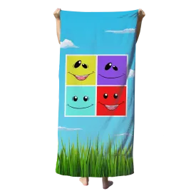 Face Jr. Beach Towel