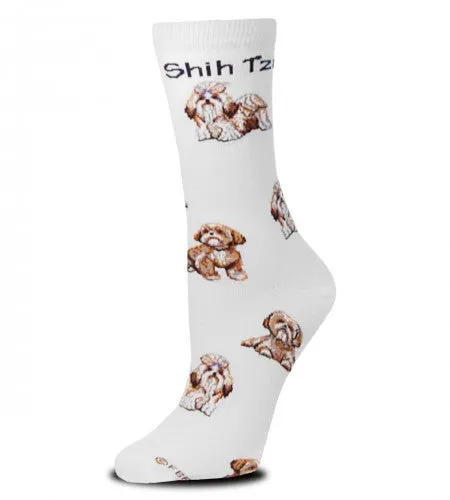 FBF Shih Tzu Poses 2 Sock