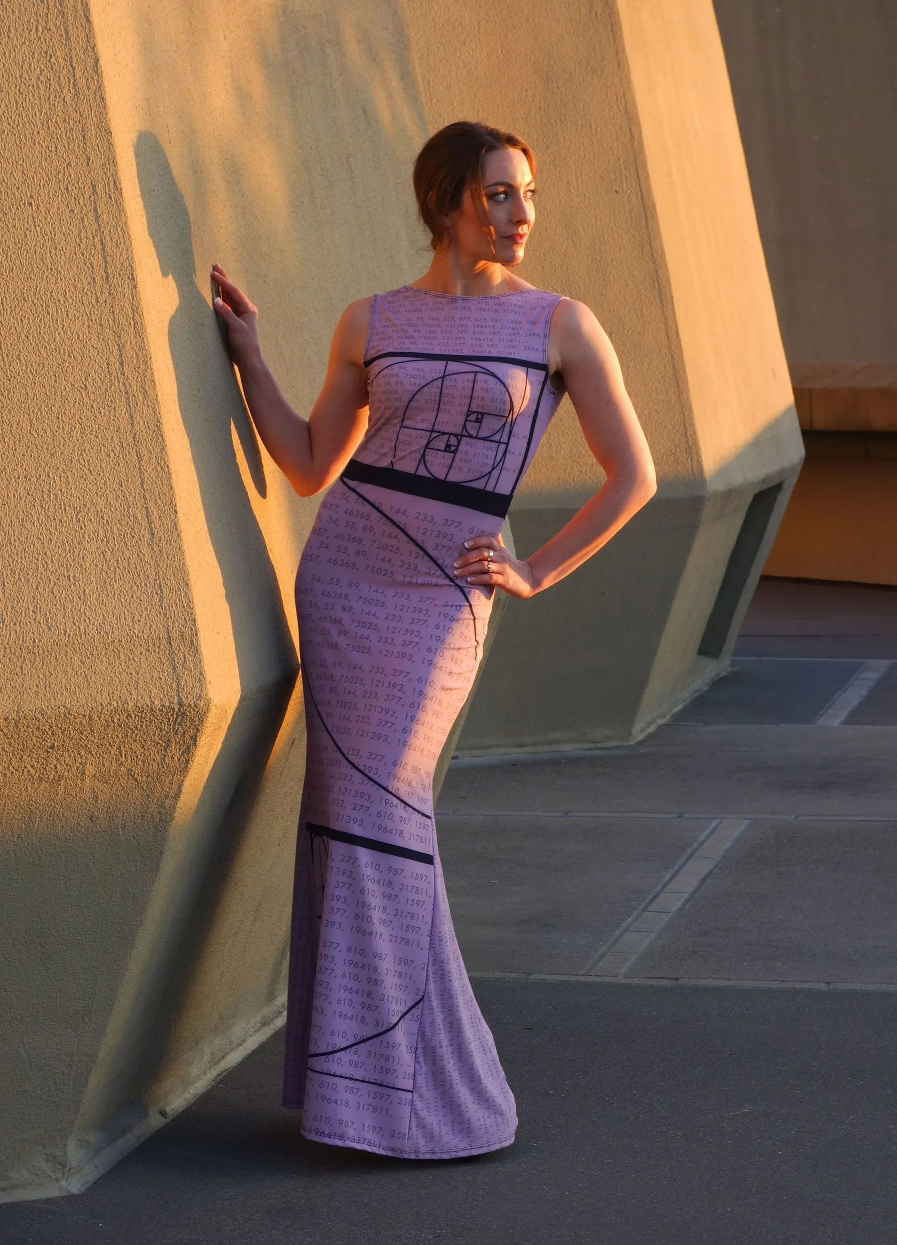 Fibonacci Sequence Gala Maxi Dress