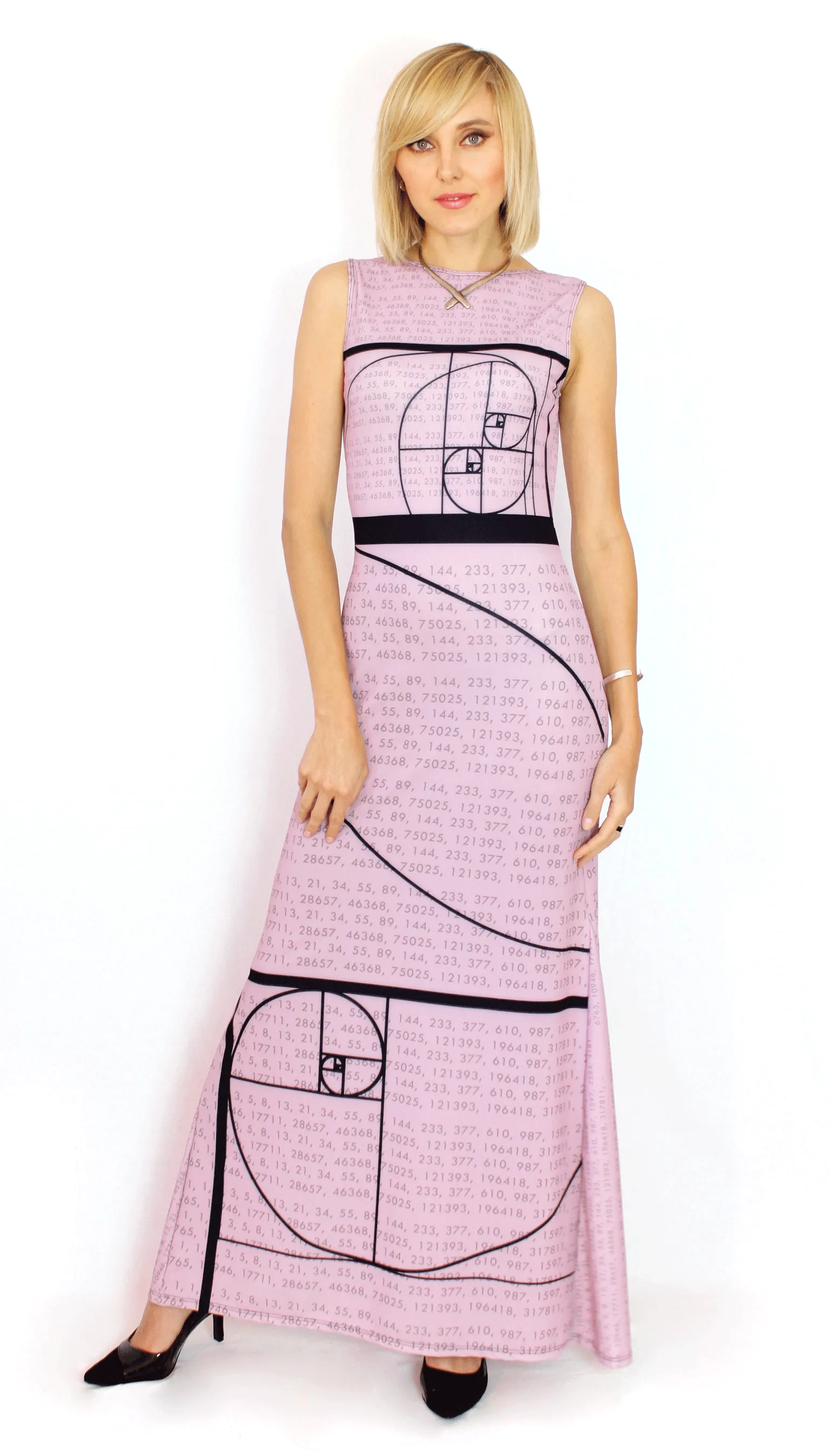 Fibonacci Sequence Gala Maxi Dress