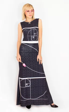 Fibonacci Sequence Gala Maxi Dress