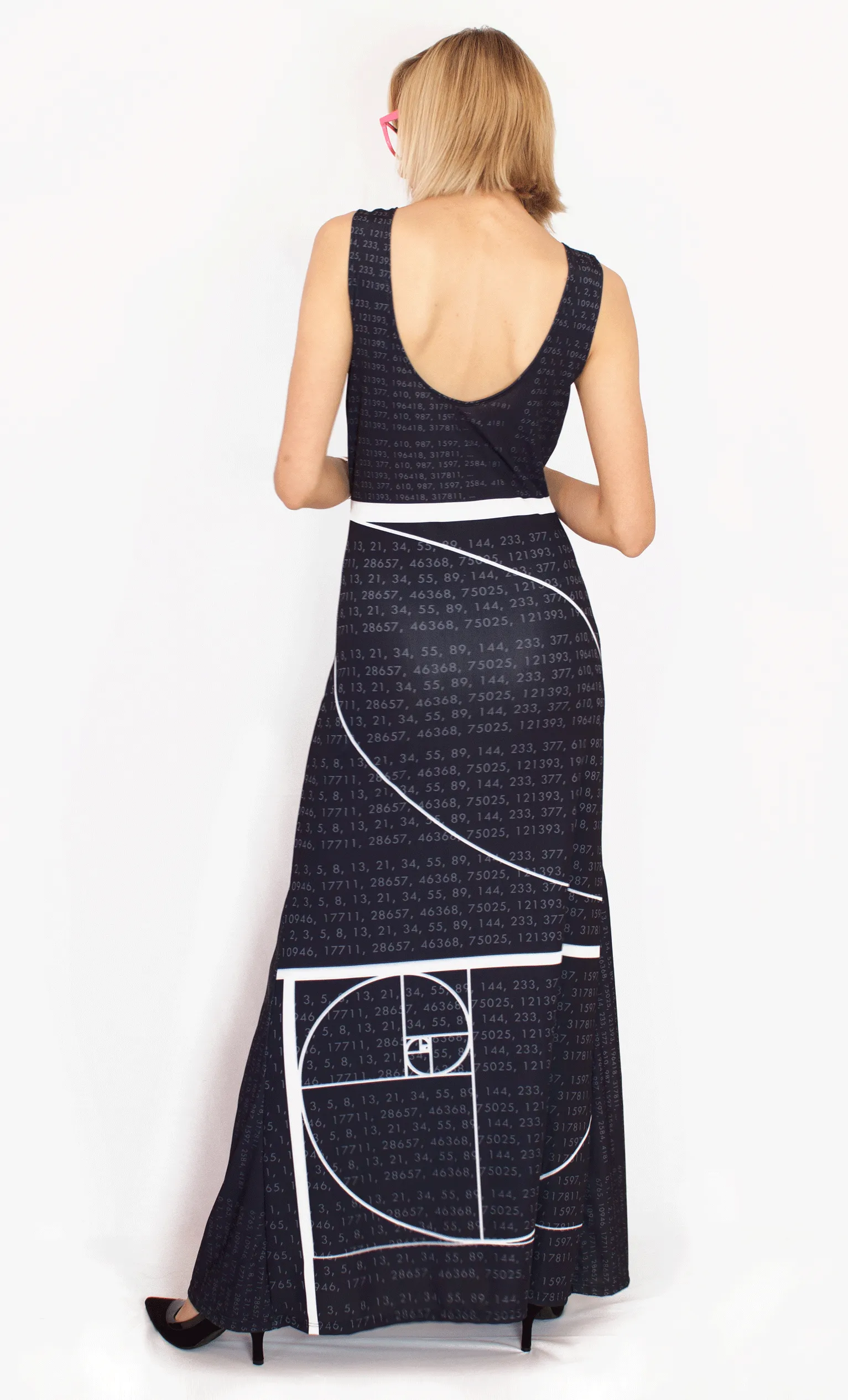Fibonacci Sequence Gala Maxi Dress