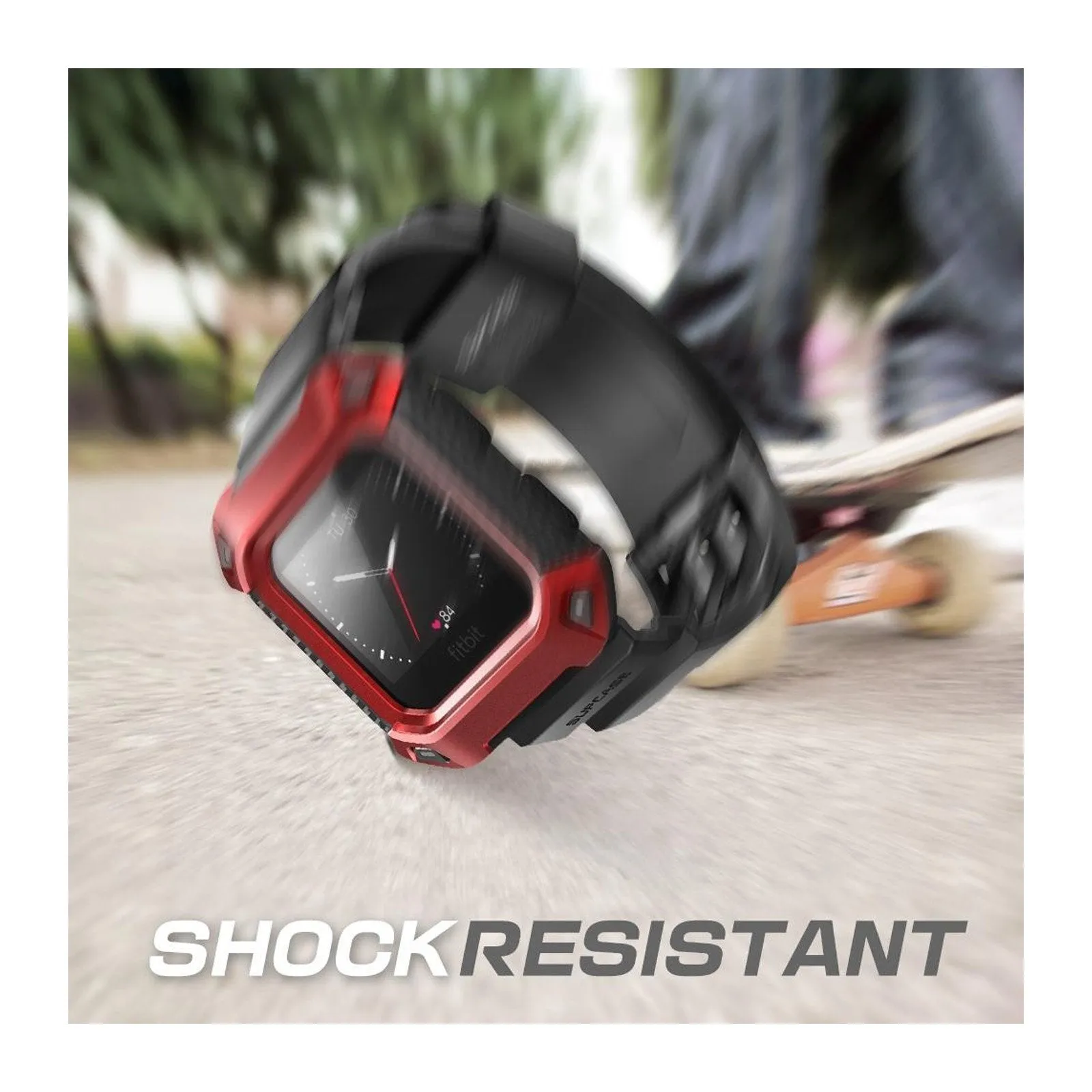 Fitbit Blaze Unicorn Beetle Pro Wristband Case-Red
