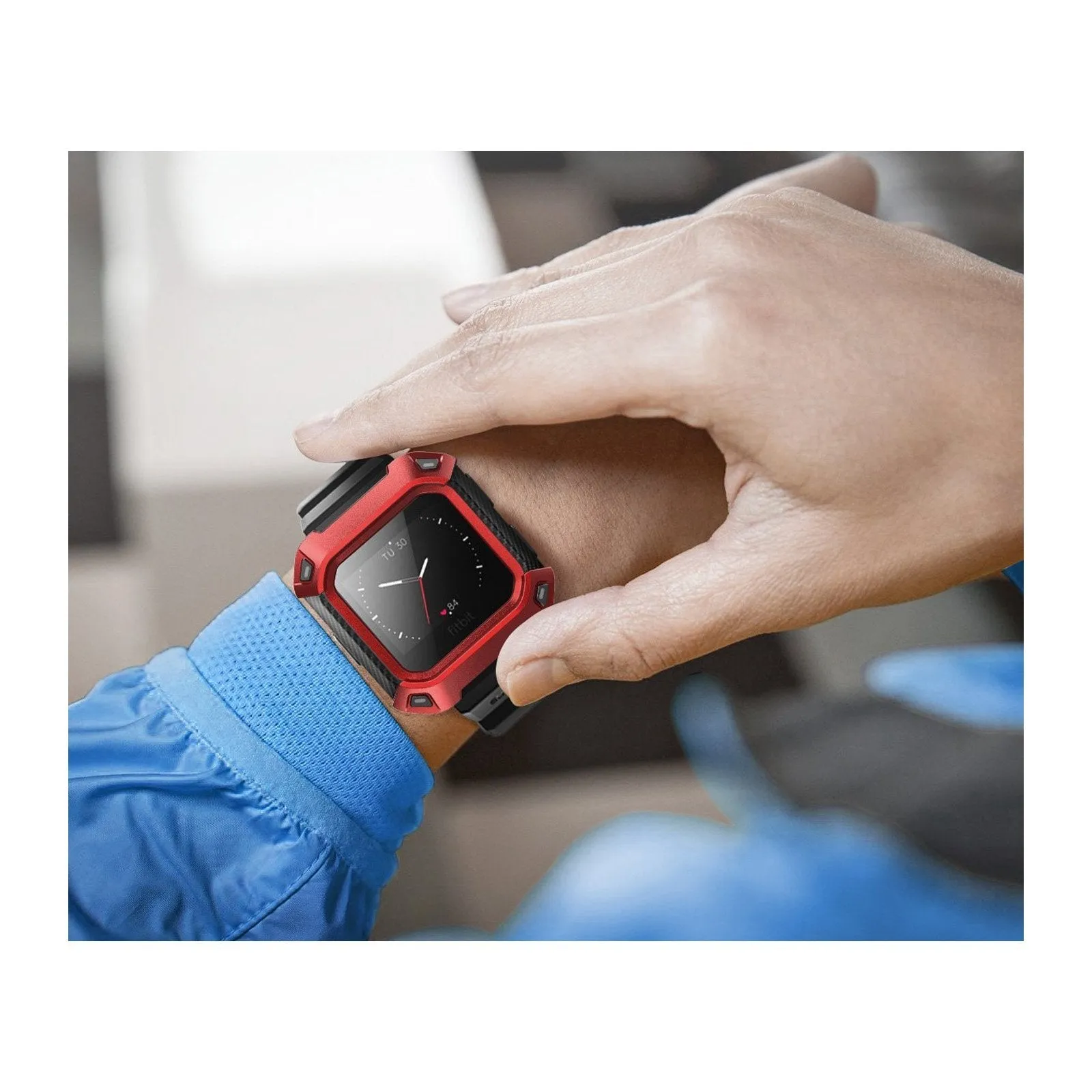 Fitbit Blaze Unicorn Beetle Pro Wristband Case-Red