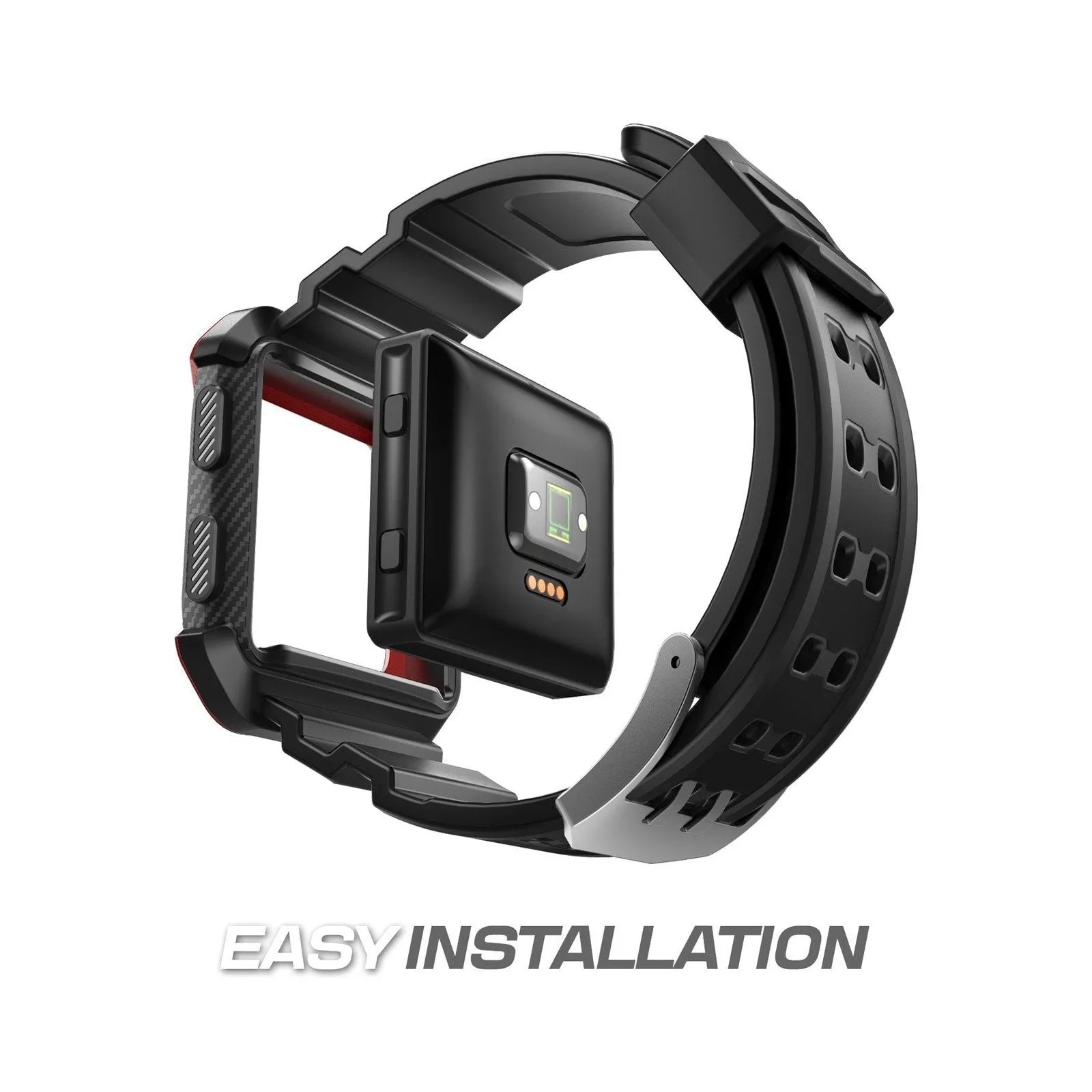 Fitbit Blaze Unicorn Beetle Pro Wristband Case-Red
