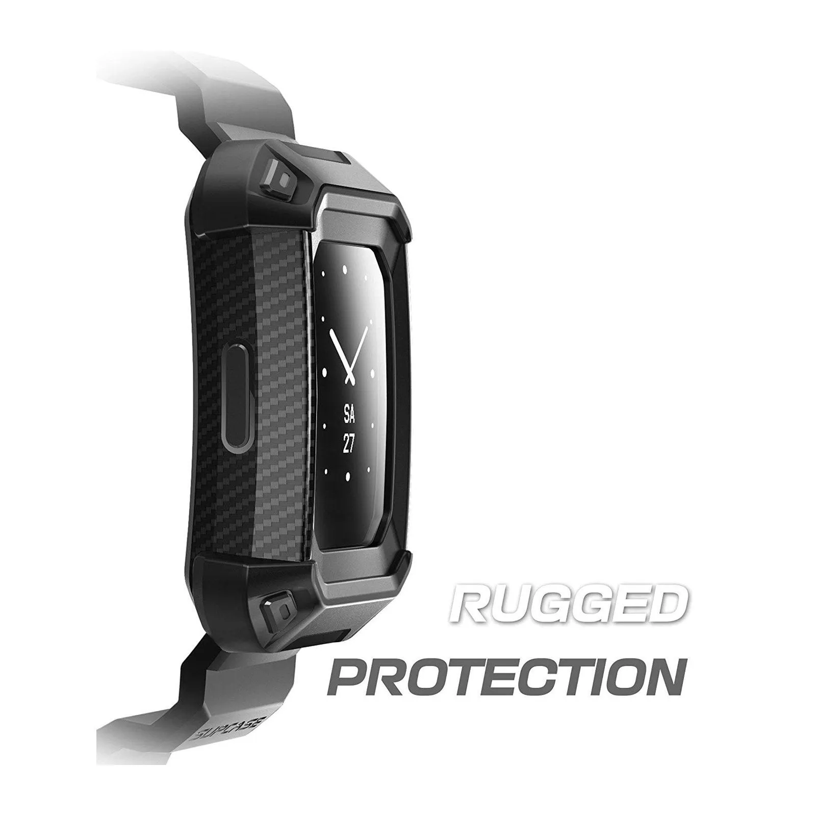 Fitbit Charge 3 / Charge 4 Unicorn Beetle Pro Rugged Shockproof Wristband Case-Black