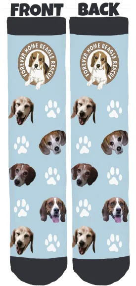 Forever Home Beagle Rescue Crew Socks
