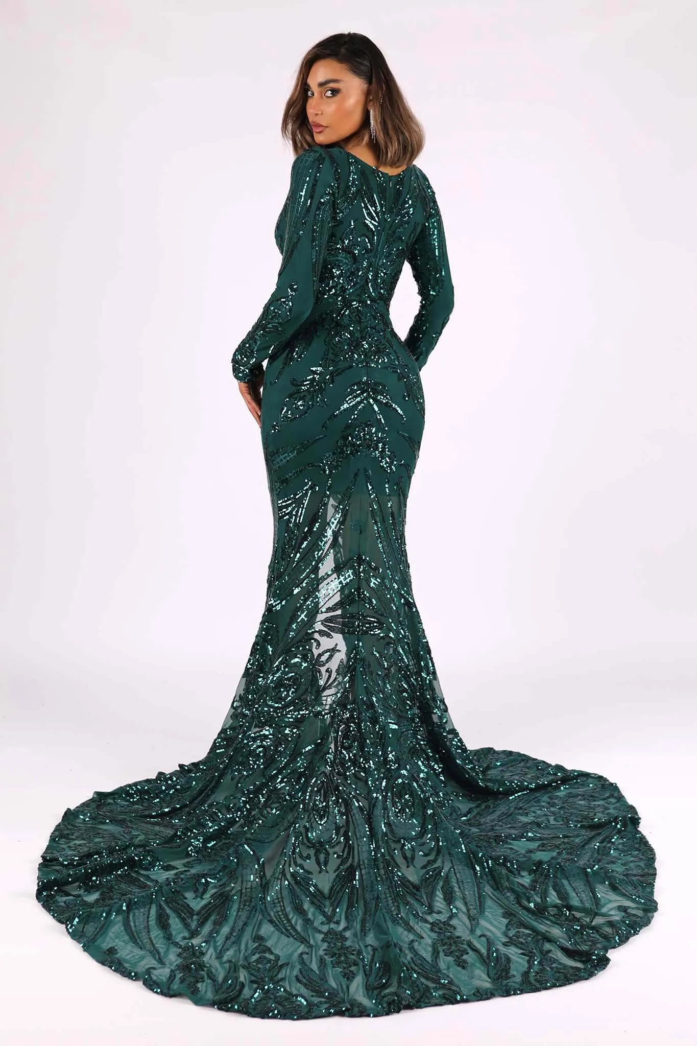Georgina Gown - Emerald (XS - Clearance Sale)