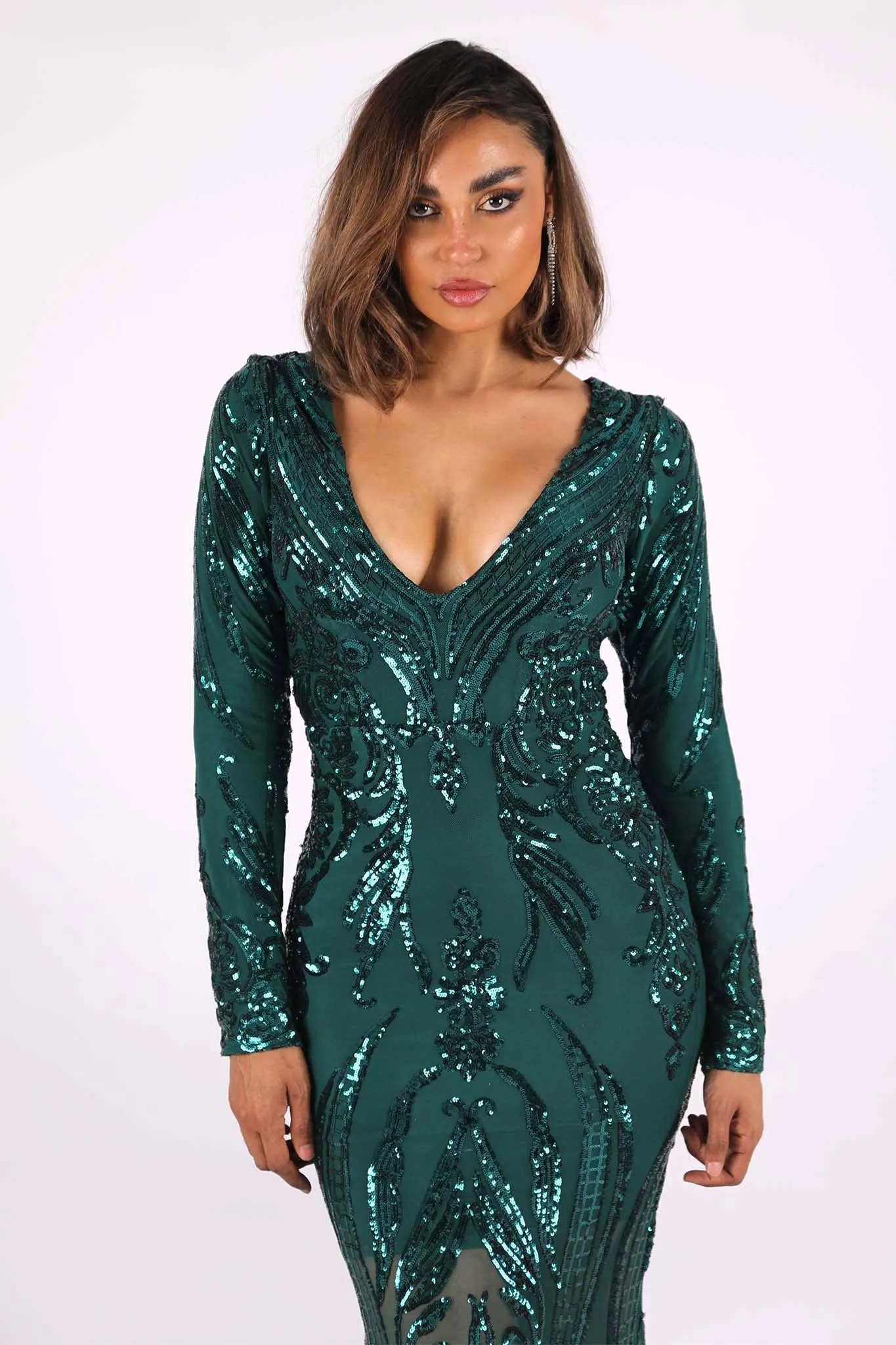 Georgina Gown - Emerald (XS - Clearance Sale)