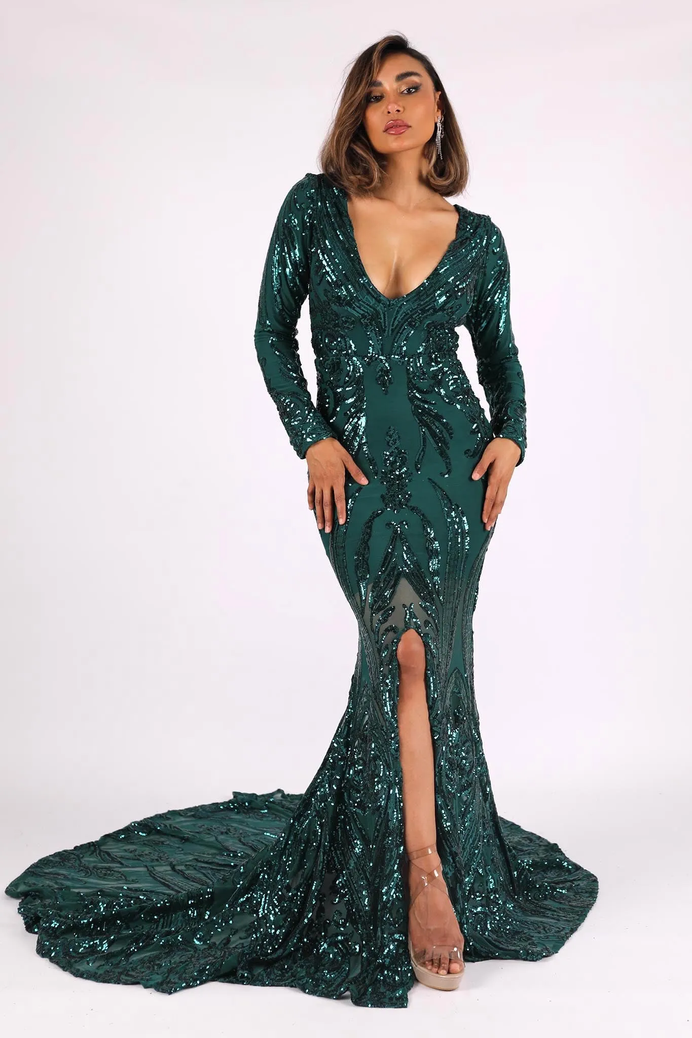 Georgina Gown - Emerald (XS - Clearance Sale)