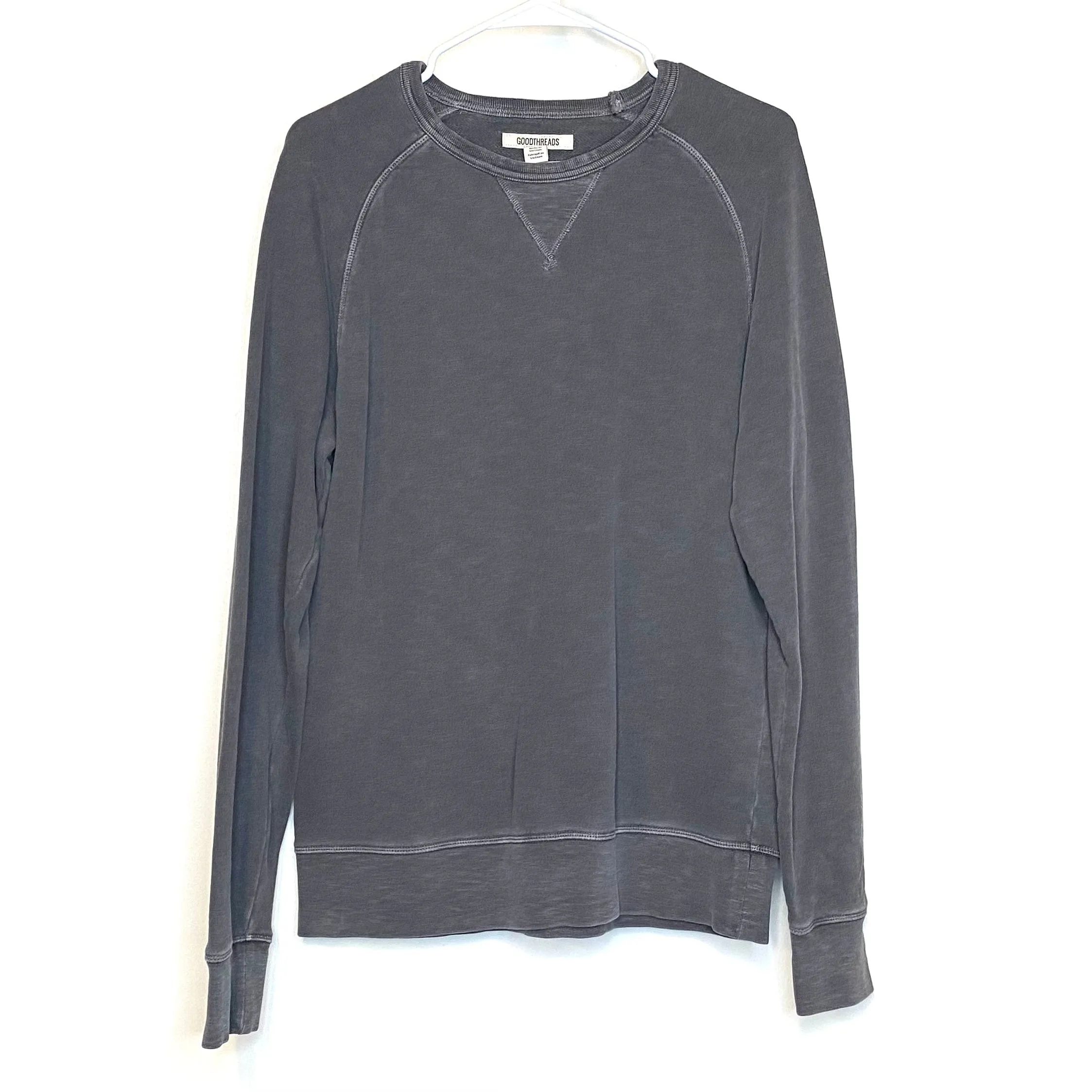 Goodthreads Mens Size M Gray Crewneck Pullover Sweatshirt L/s Pre-Owned