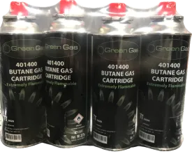 Green Gas 227g Butane Gas Cartridge 4-Pack
