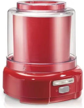 Hamilton Beach 68881Z 1.5Qt Ice Cream Maker (Red)