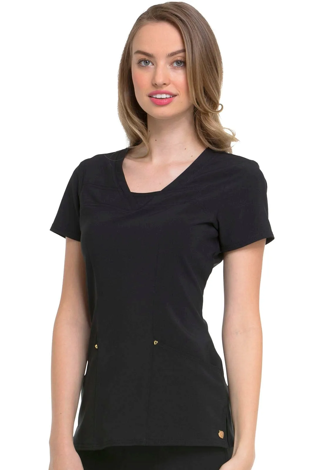 HeartSoul Love Always V-Neck Scrub Top HS665