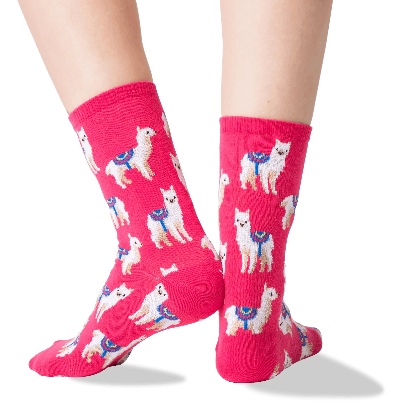 HOTSOX Women's Llamas Crew Socks