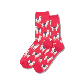 HOTSOX Women's Llamas Crew Socks