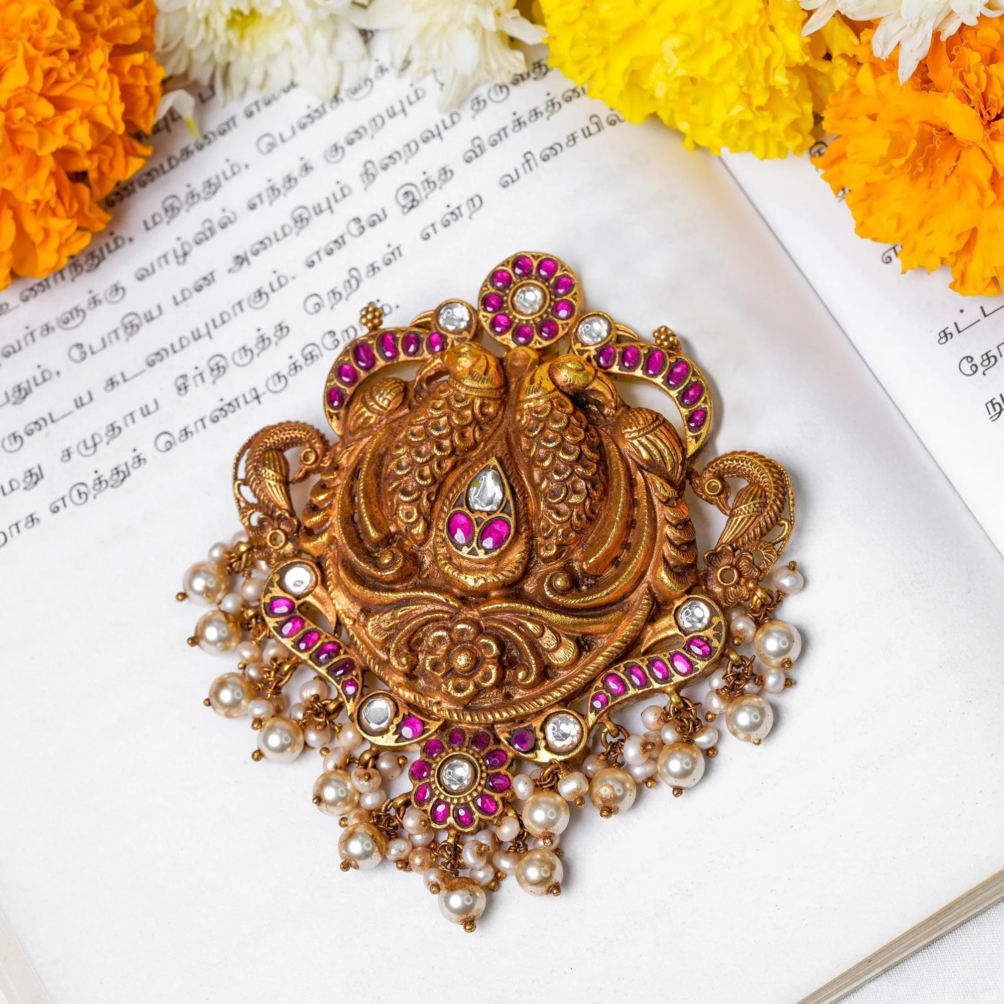 Indrani Nagas Kundan Pendant