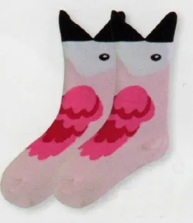K Bell Kids Wide Mouth Flamingo Sock