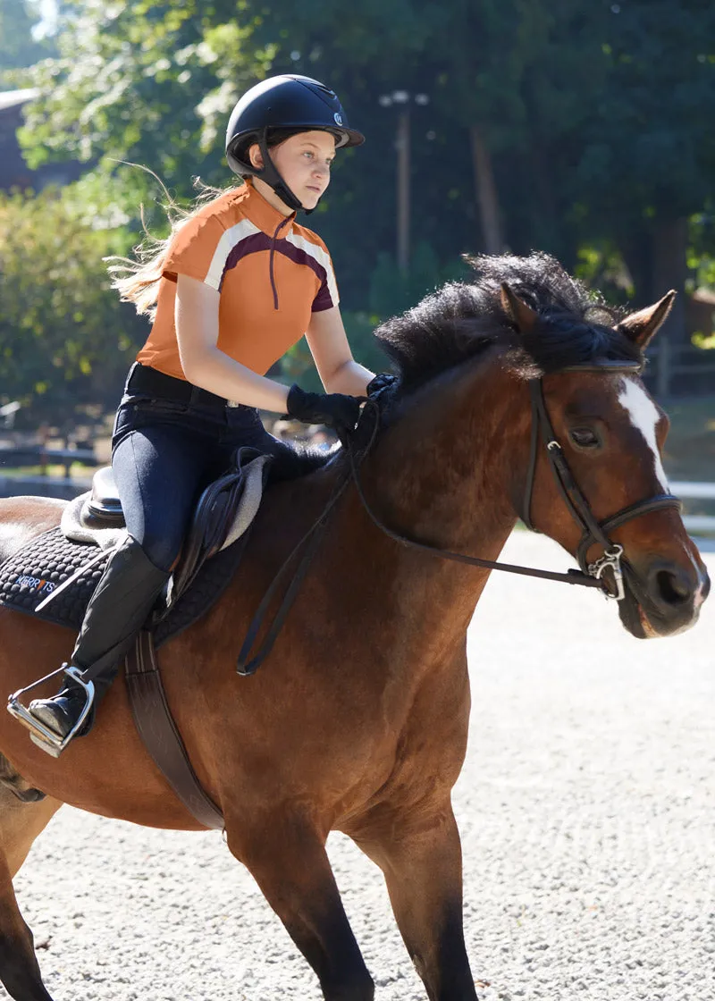 Kids Top Rail Coolcore® Short Sleeve Riding Shirt