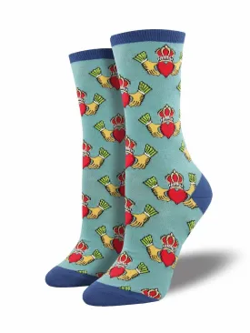 Ladies Claddagh Graphic Socks