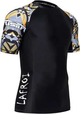 LAFROI Men's Long Sleeve UPF 50  Baselayer Skins Performance Fit Compression Rash Guard-CLY02D