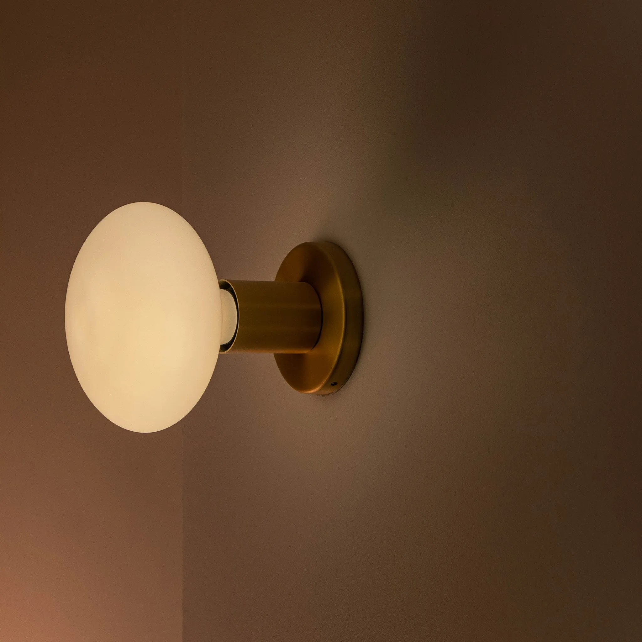 Lochan Wall Light in Brass   Oval