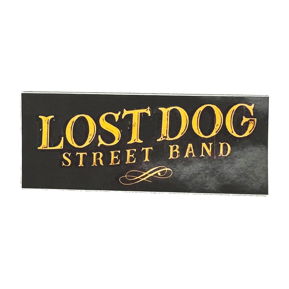 Lost Dog Street Band Sticker (Grey)(5")