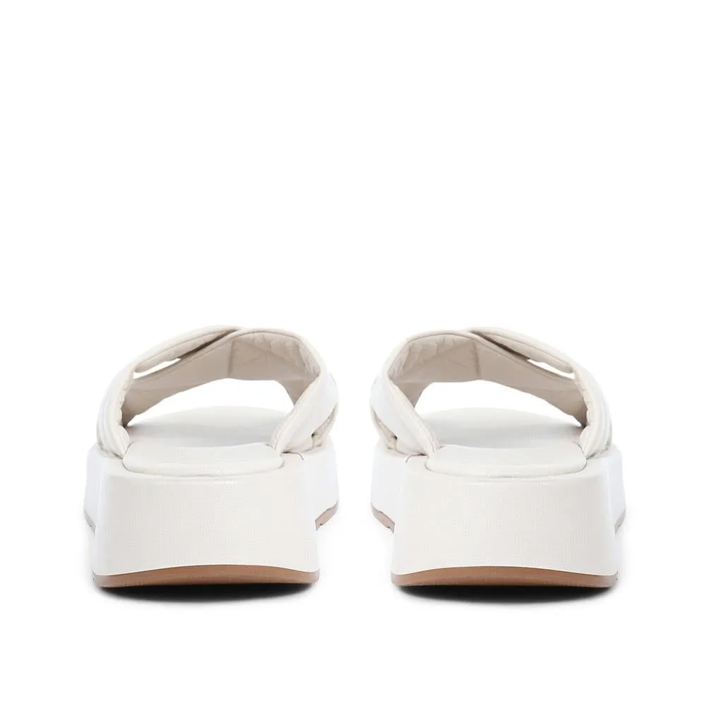 Madeley Leather Platform Mule Sandals - MADELEY / 324 028