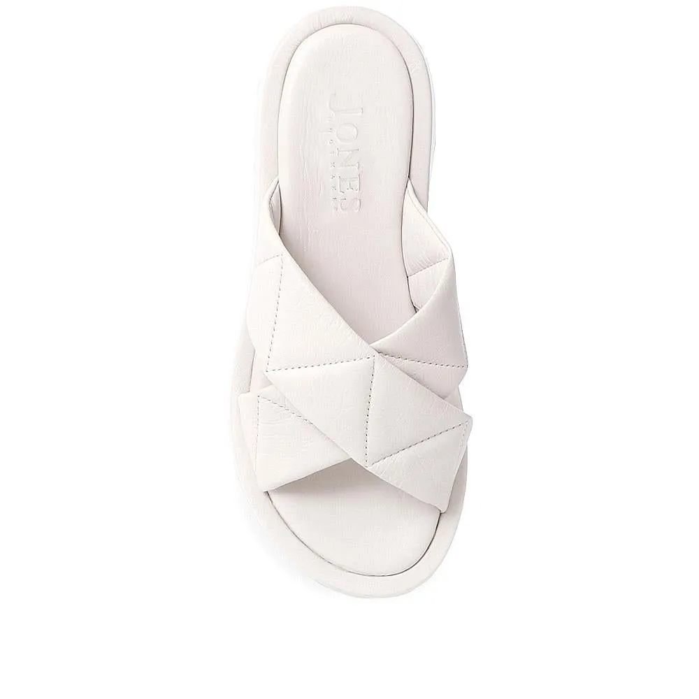 Madeley Leather Platform Mule Sandals - MADELEY / 324 028