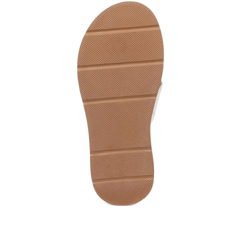 Madeley Leather Platform Mule Sandals - MADELEY / 324 028