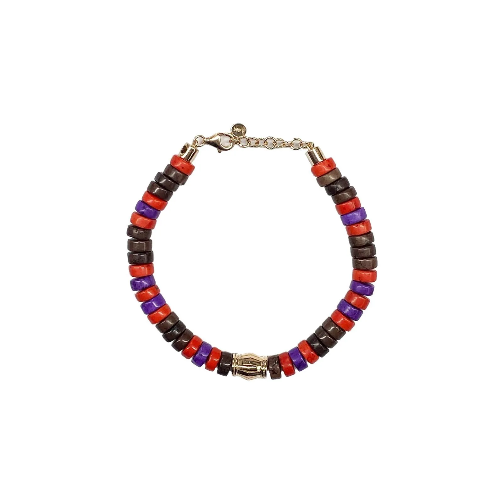 Magenta Beaded Bracelet