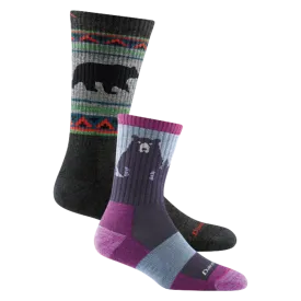 Men's and Women's Bear 2-Pack Hiking Socks
