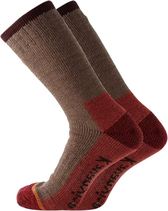 Men's Merino Wool Hiking Socks Breathable Athletic Crew Thicken