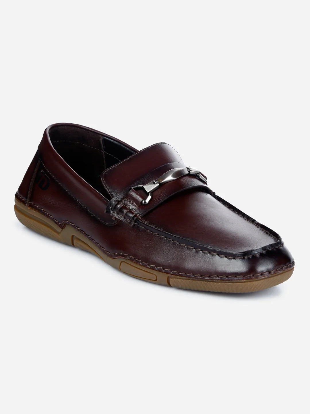 Men's Wine Metal Trim Formal Slip On (ID2144)