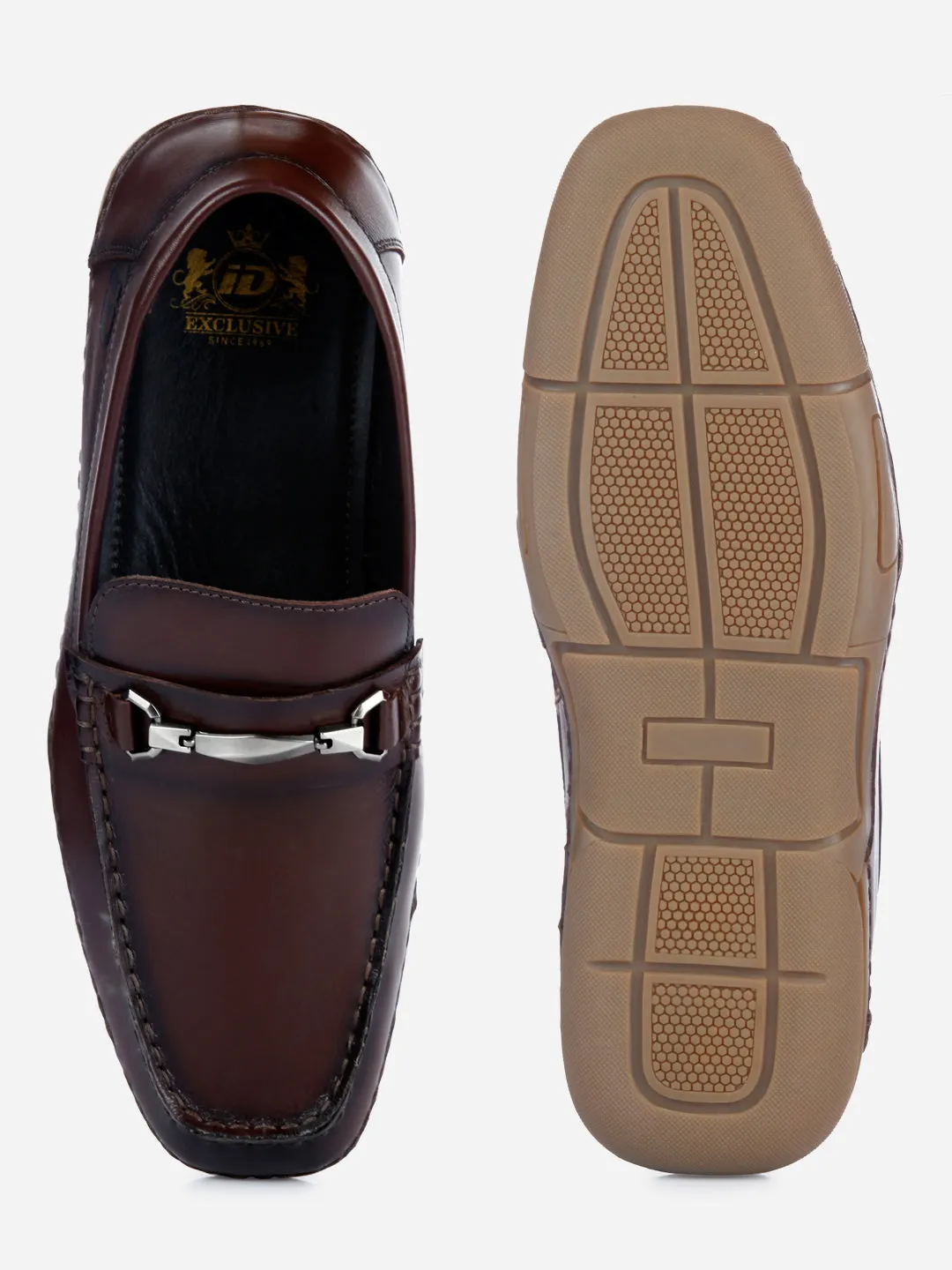 Men's Wine Metal Trim Formal Slip On (ID2144)