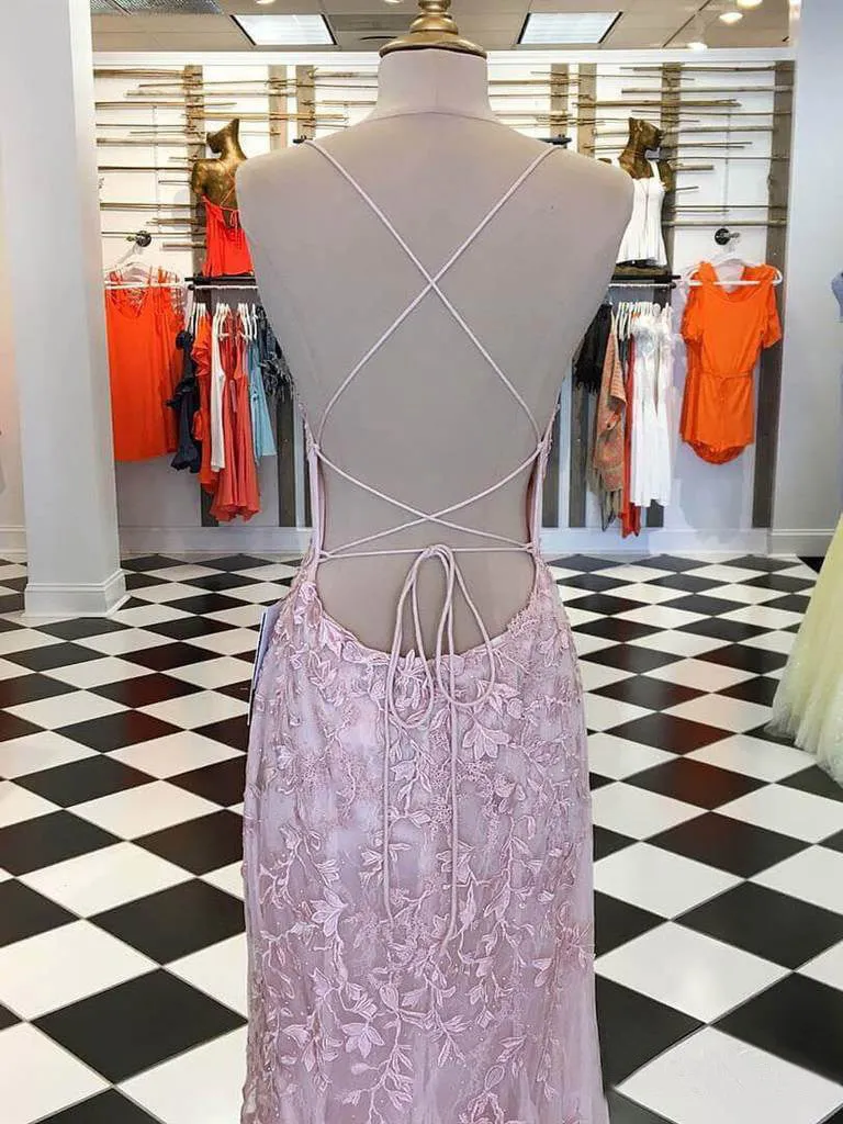 Mermaid Blue Prom Dress Lace African Long Prom Dress #ER420