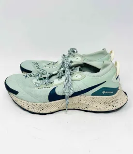 Nike Size 7.5 Seafoam/Navy Lace-Up Speckled Shoes Sneakers