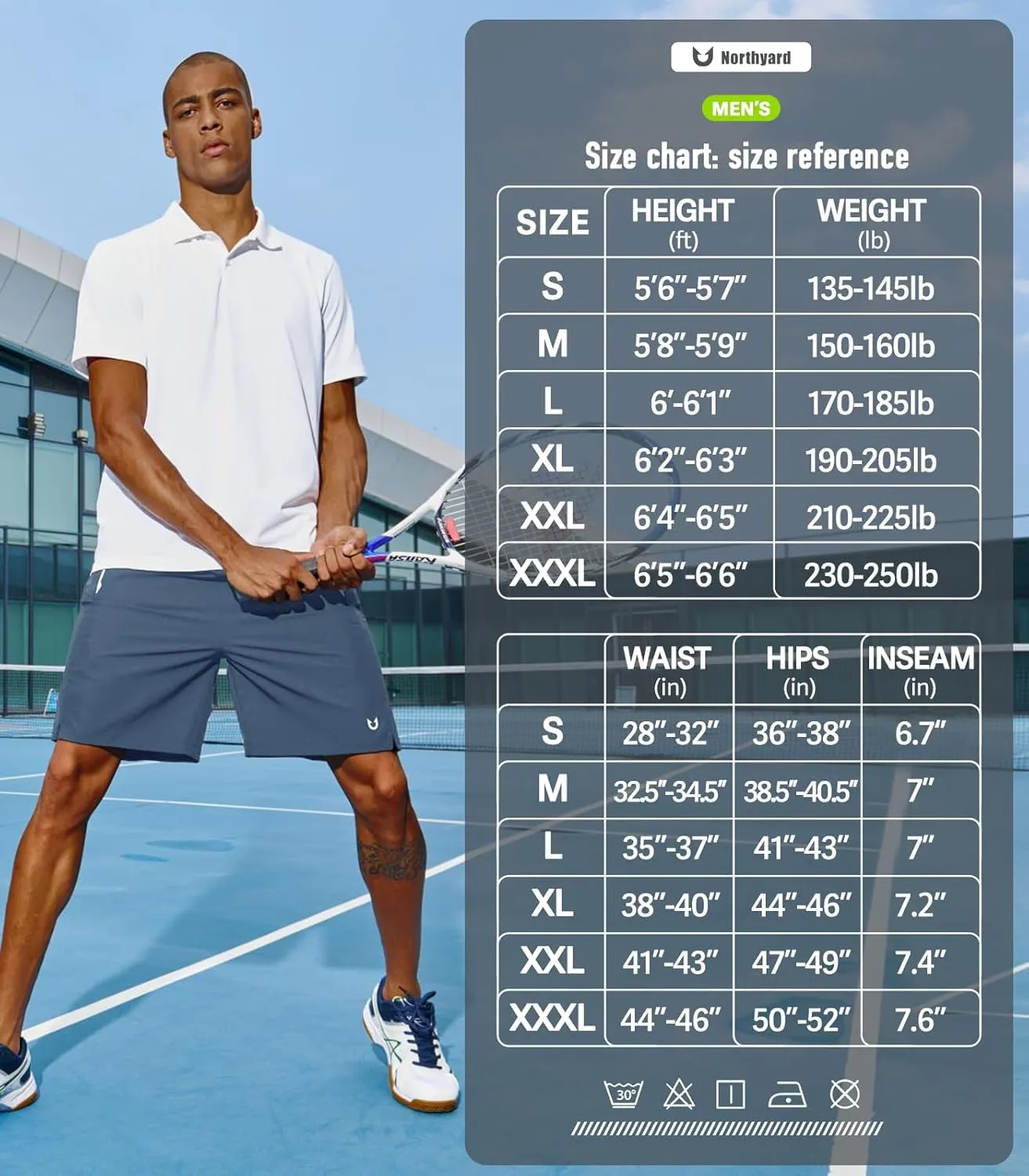 NORTHYARD Men's Running Athletic Shorts 5"/ 7"/ 9" Workout Gym Short Tennis Quick Dry Active Sport Hiking Basketball