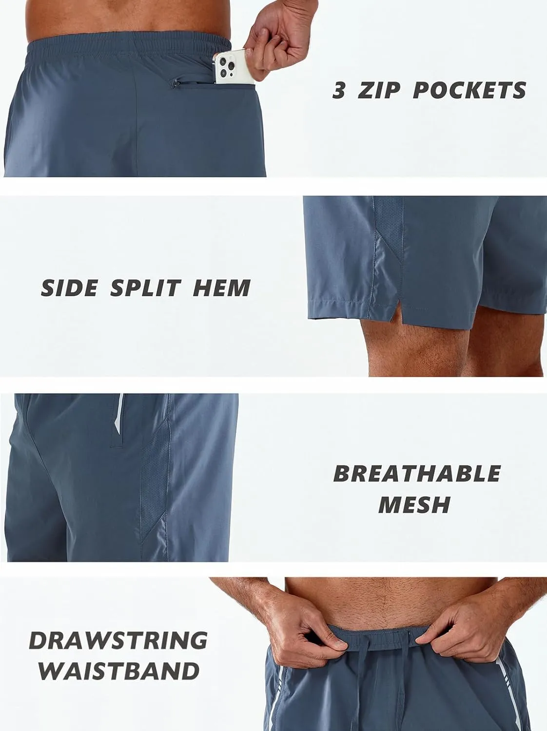 NORTHYARD Men's Running Athletic Shorts 5"/ 7"/ 9" Workout Gym Short Tennis Quick Dry Active Sport Hiking Basketball