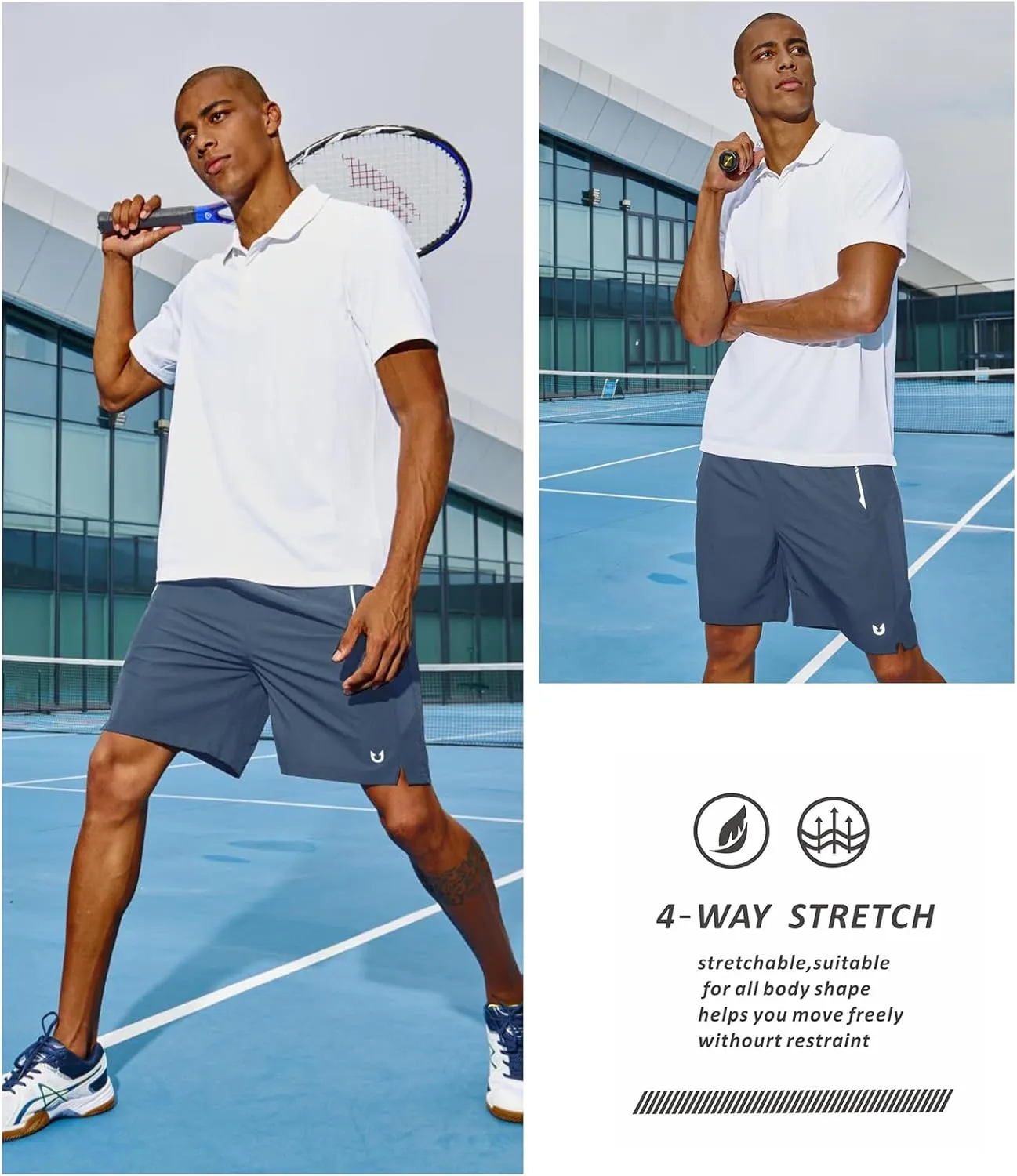 NORTHYARD Men's Running Athletic Shorts 5"/ 7"/ 9" Workout Gym Short Tennis Quick Dry Active Sport Hiking Basketball