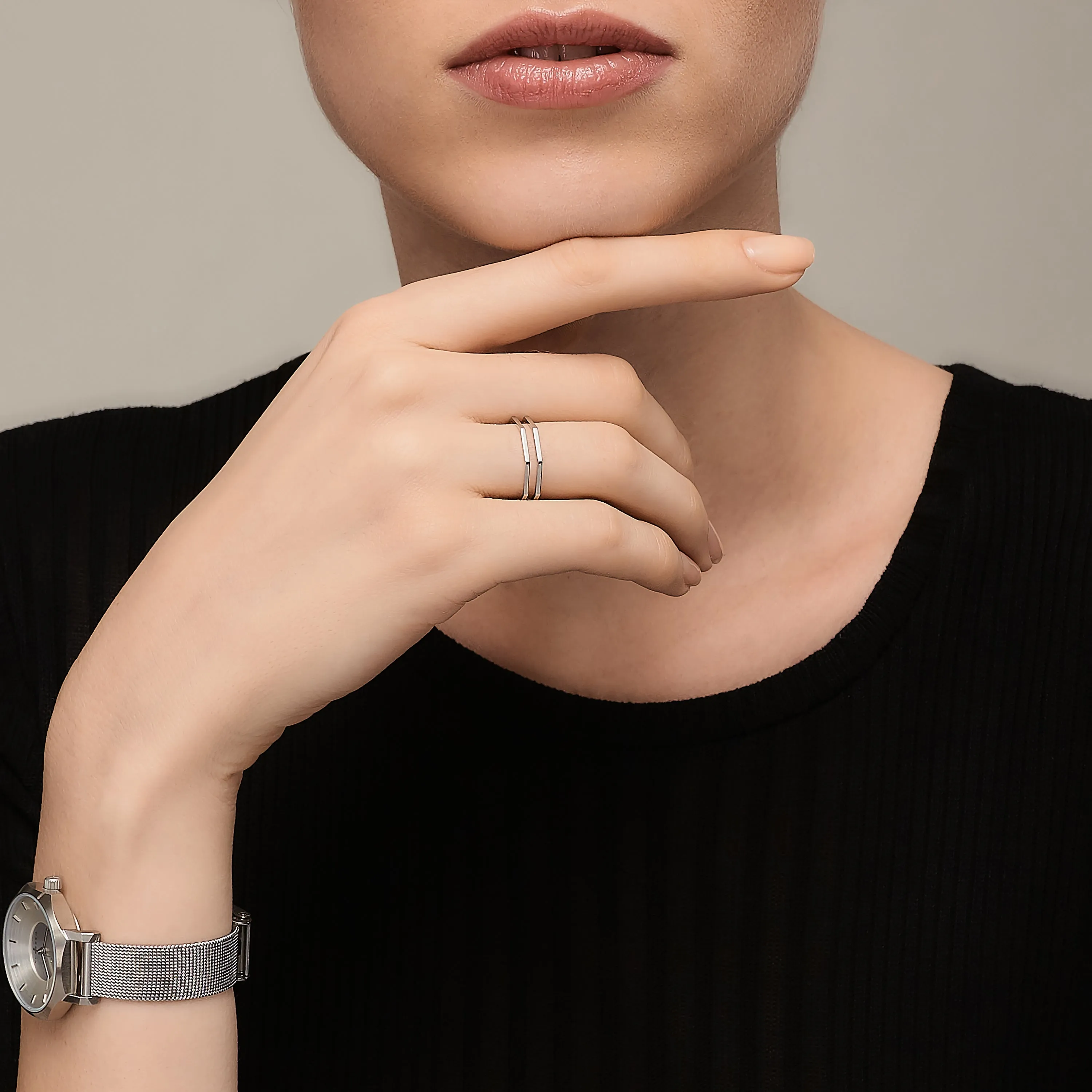 Okto Double IL Bracciale   Okto Double Ring