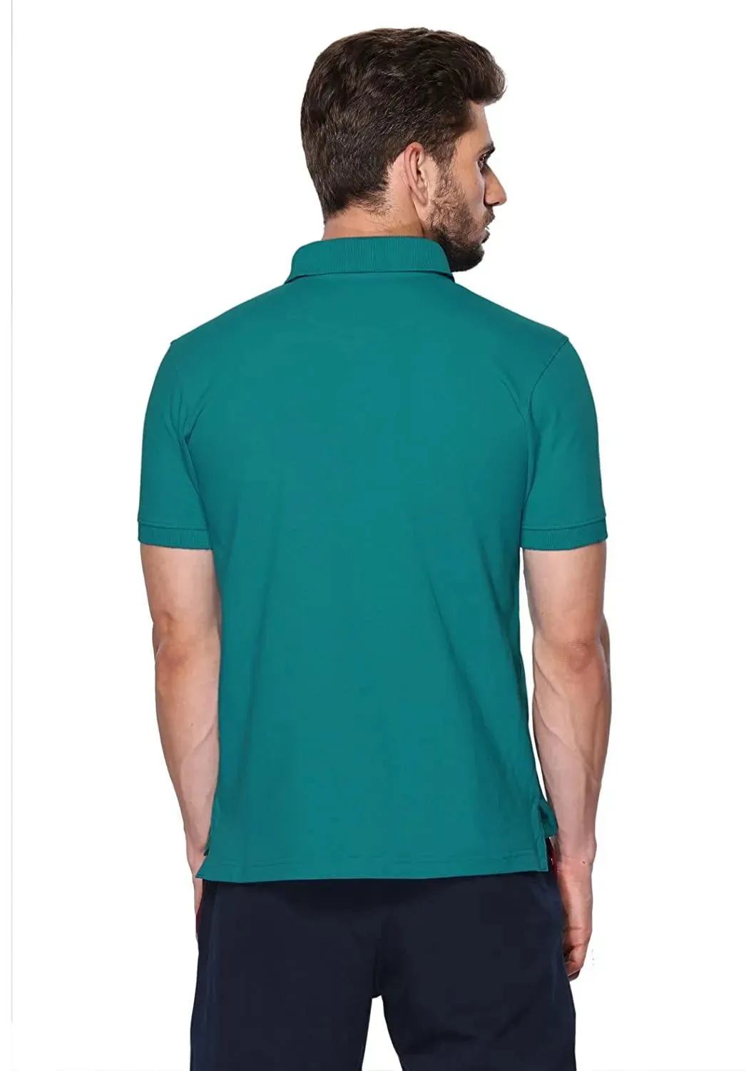 ONN Men's Cotton Polo T-Shirt (Pack of 2) in Solid Coffee-Peacock Blue colours