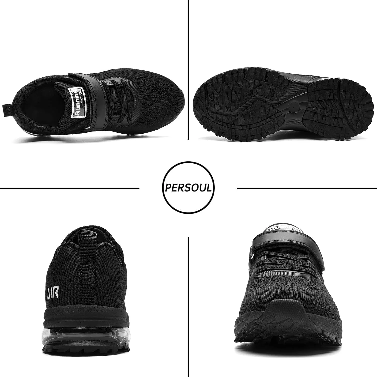 PERSOUL Kids Shoes for Boys Girls Children Tennis Sports Athletic School Running Sneakers