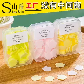 Portable Petal Soap Paper Hand Face Cleansing