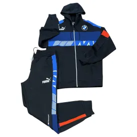 Puma BMW MMS SDS  FULL-ZIP HOODED SWEATSUIT Men’s - BLACK ROYAL