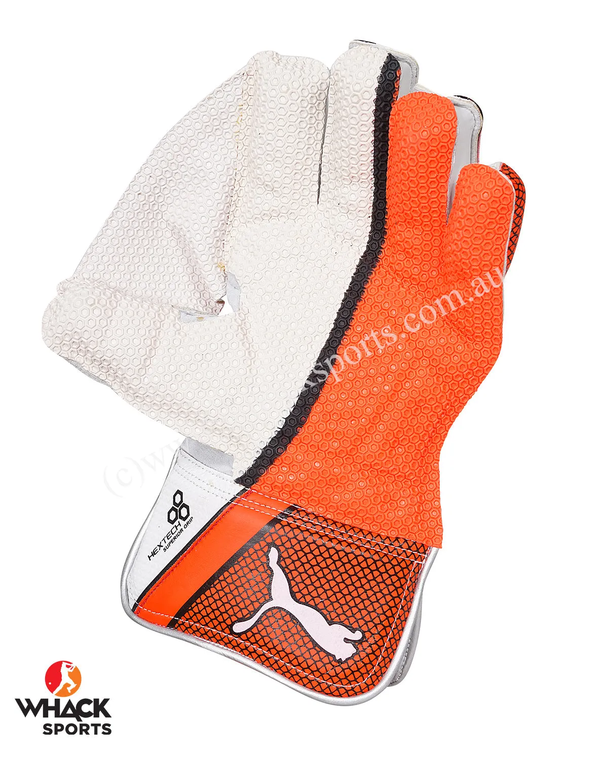 Puma Evo 1 Orange Cricket Keeping Gloves - Youth