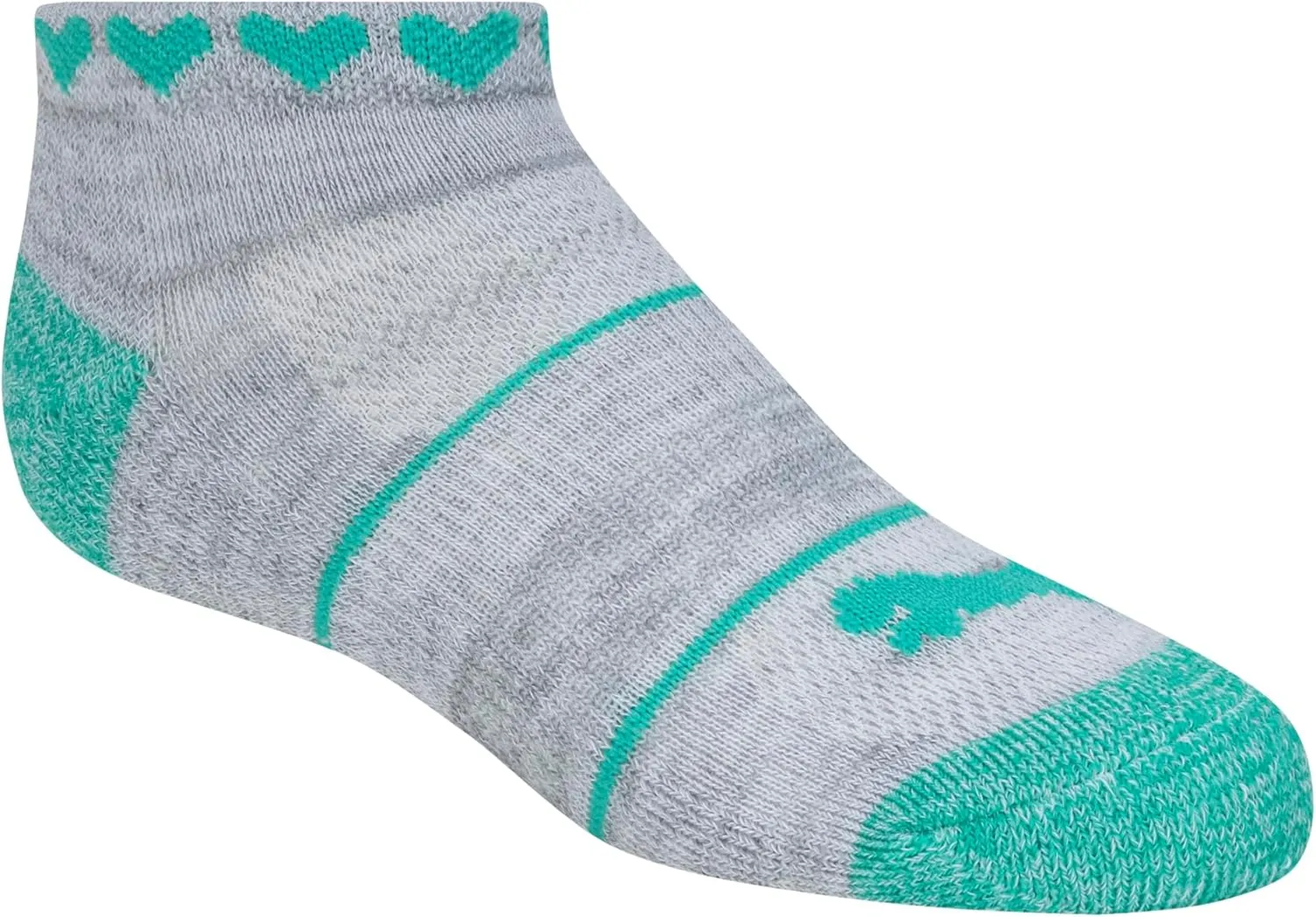 PUMA Girls' Little 8 Pack Low Cut Socks   Hair Ties