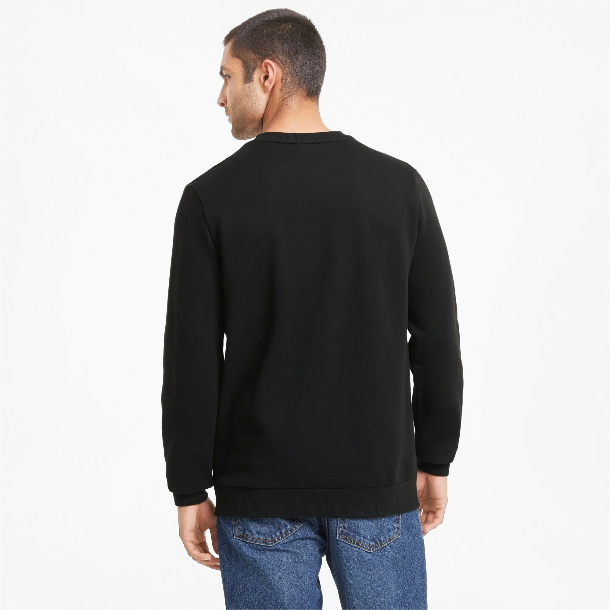 Puma Mens Ess  2 Col Big Logo Crew - Puma Black